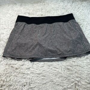 Lululemon Pace Rival Skirt (Tall) *No Panels 15" Heather Lux Multi Black / Black